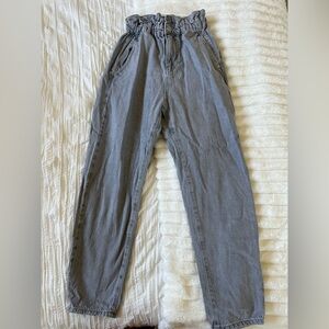 Zara Women's High Rise Gray Jeans